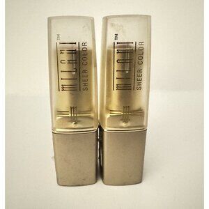 Milani Sheer Color Lipstick Lot of 2 Vintage Bella-Tini & Rose Blush Italy